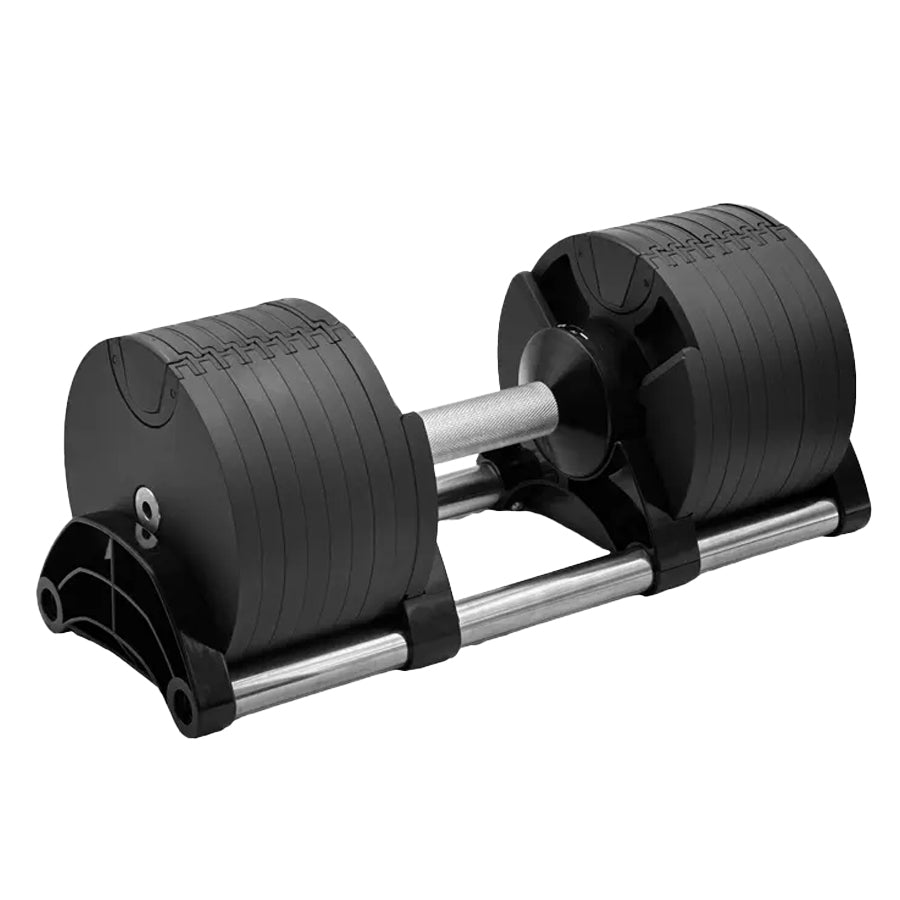 Solid Steel Adjustable Round Dumbbell 24–45kg for Compact Home Training