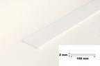 White PVC Flat Architrave Strip 6m Long – Smooth White Trim Bar