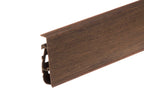 75mm PVC Skirting Board Cable Cover, 2500mm Flexible-Edge Wall Trim in Wood Effect Finishes