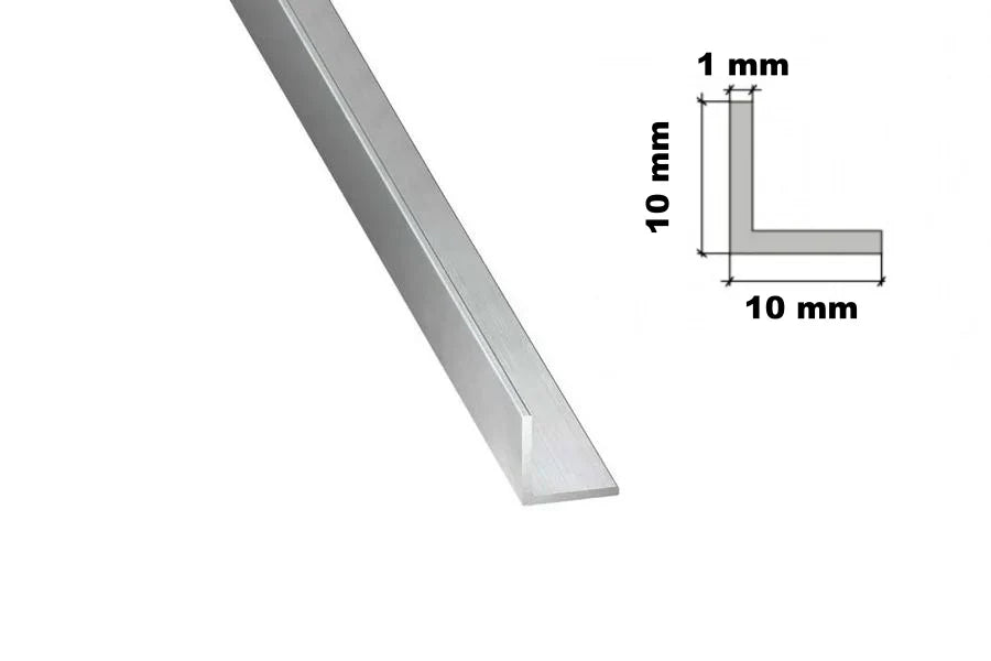 1 m Natural Aluminium Extruded Angle Corner – Lightweight & Versatile Trim
