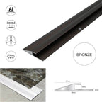 2.7m Aluminium LVT Reducer Threshold Strip – Click Vinyl Floor Edge Transition