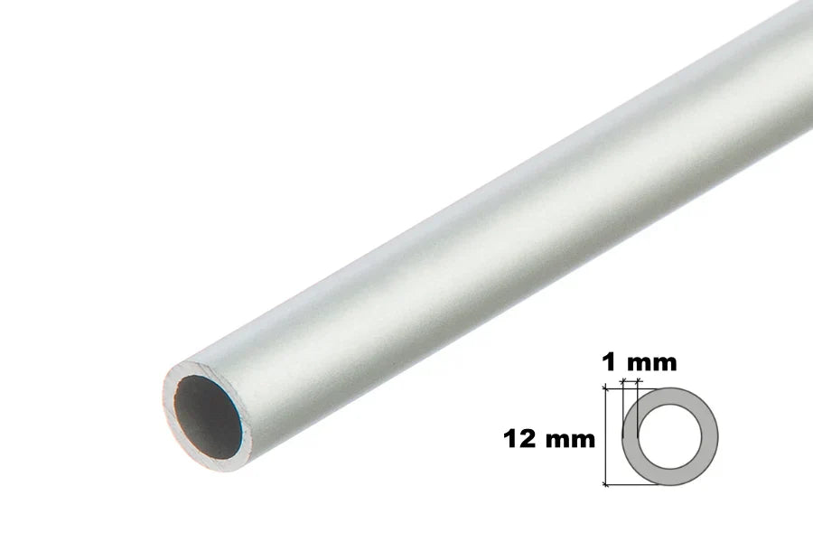 Aluminium Round Hollow Tube (Natural Finish) – 1 Metre Length for DIY, Frames & Furniture Builds