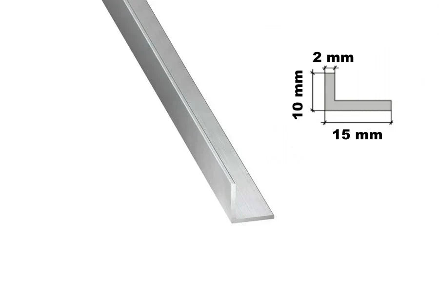 1 m Natural Aluminium Extruded Angle Corner – Lightweight & Versatile Trim