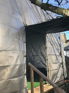 Black/Silver Tarpaulin 270GSM – Reinforced Waterproof Outdoor Sheet