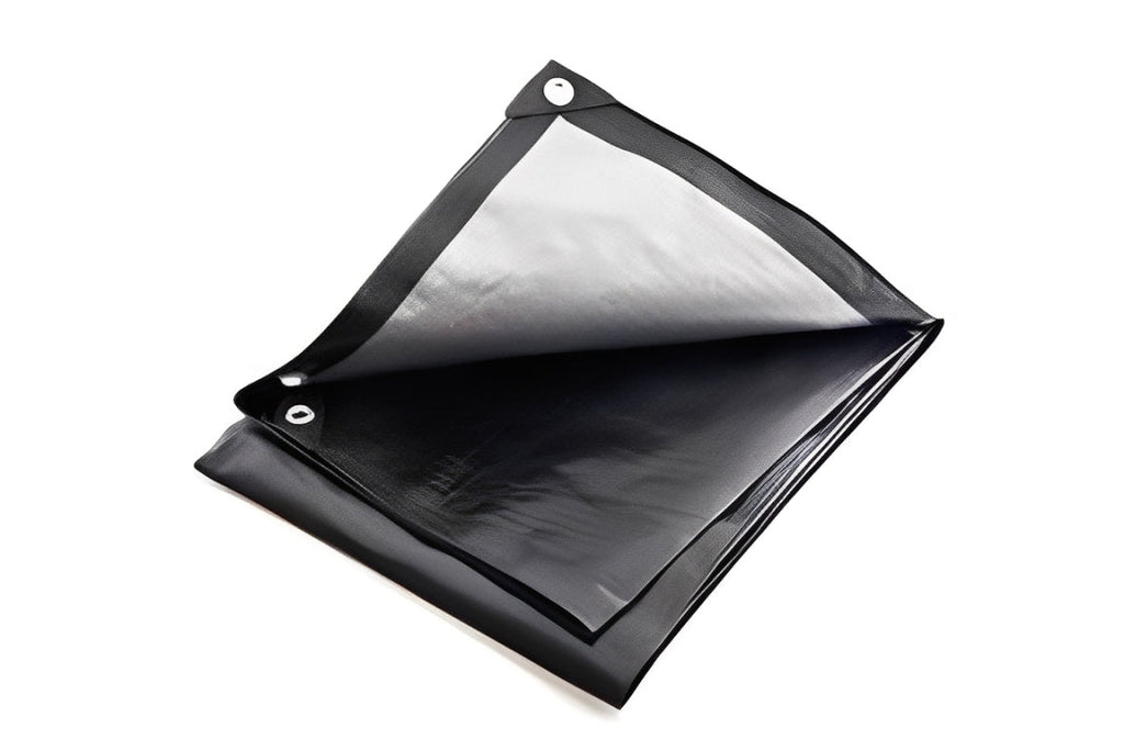 Black/Silver Tarpaulin 270GSM – Reinforced Waterproof Outdoor Sheet