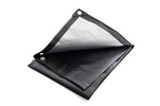 Black/Silver Tarpaulin 270GSM – Reinforced Waterproof Outdoor Sheet