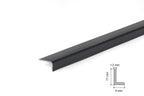 Anthracite PVC Corner Trim – 90° Edge Protector, 1m & 2.48m Length
