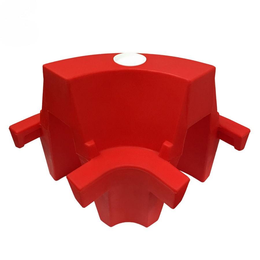 Red Evo Angle Corner Water-Fill Barrier