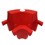 Red Evo Angle Corner Water-Fill Barrier