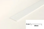 White PVC Flat Architrave Strip 6m Long – Smooth White Trim Bar