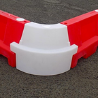 Red Evo Angle Corner Water-Fill Barrier