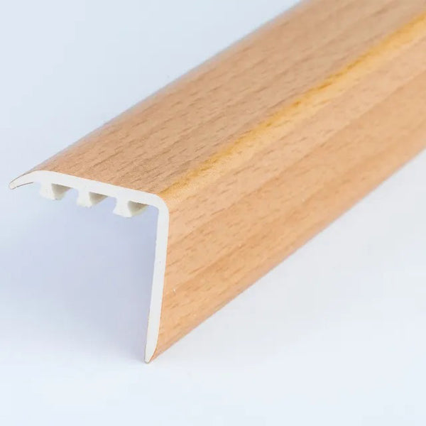 0.9m UPVC Stair Nosing – 30mm x 30mm – Wood Effect Finish