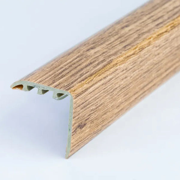 0.9m UPVC Stair Nosing – 30mm x 30mm – Wood Effect Finish