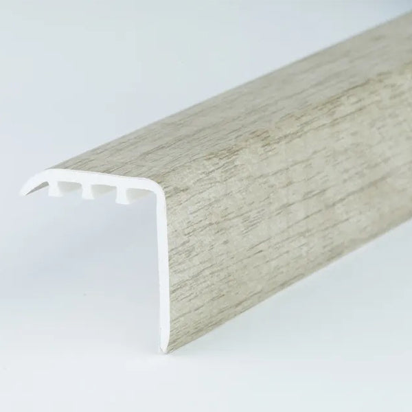 0.9m UPVC Stair Nosing – 30mm x 30mm – Wood Effect Finish