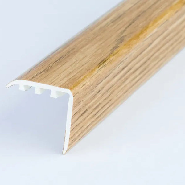 0.9m UPVC Stair Nosing – 30mm x 30mm – Wood Effect Finish