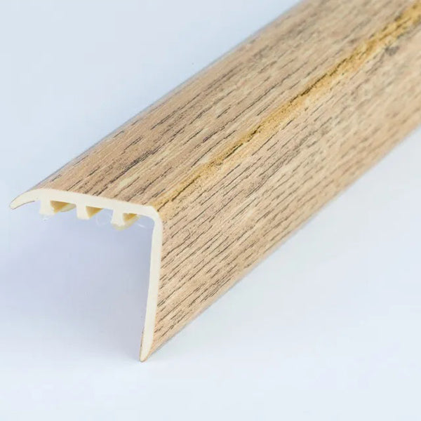 0.9m UPVC Stair Nosing – 30mm x 30mm – Wood Effect Finish