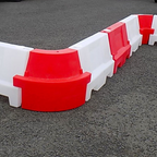 Red Evo Angle Corner Water-Fill Barrier