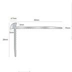 Outer Corner Aluminium Stair Nosing for LVT Floors – 40 x 26mm, 2.7m Screw-Fixed Edge Trim for 3mm Vinyl