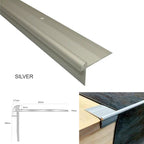 Outer Corner Aluminium Stair Nosing for LVT Floors – 40 x 26mm, 2.7m Screw-Fixed Edge Trim for 3mm Vinyl