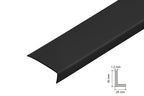 Black PVC Corner Trim for 90° Edges – Equal & Unequal Profiles in 1m and 2.48m Lengths