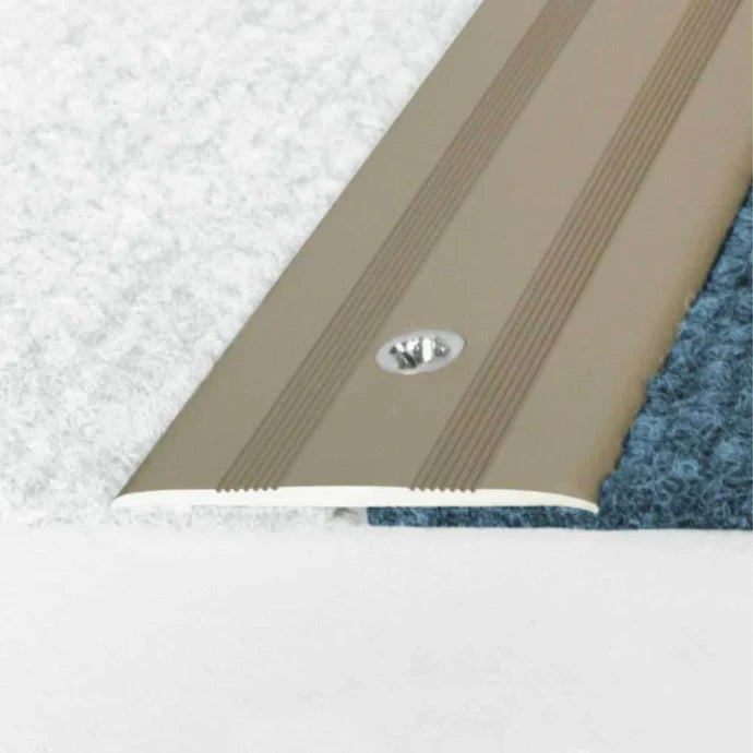 35mm Flat Aluminium Doorway Threshold for Level Flooring