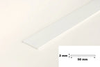 White PVC Flat Architrave Strip 6m Long – Smooth White Trim Bar