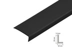 Black PVC Corner Trim for 90° Edges – Equal & Unequal Profiles in 1m and 2.48m Lengths