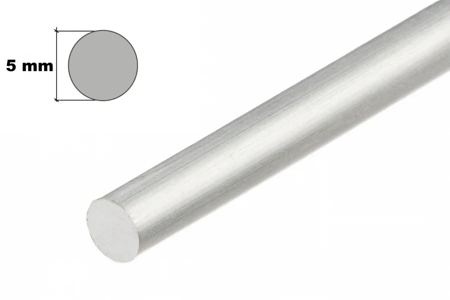 Solid Aluminium Round Bar 1m Length – Mill Finish Metal Rod for Machining & Fabrication
