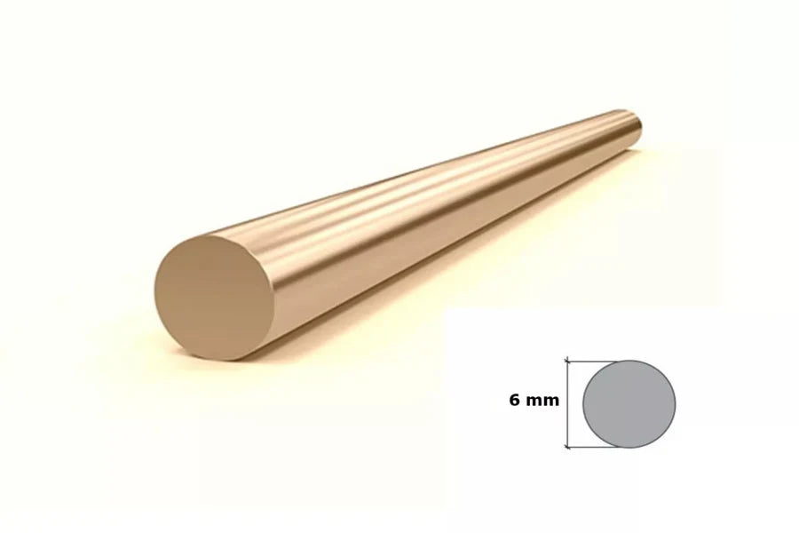 Solid Brass Bar 1m Length – Round Metal Rod for Machining & Turning