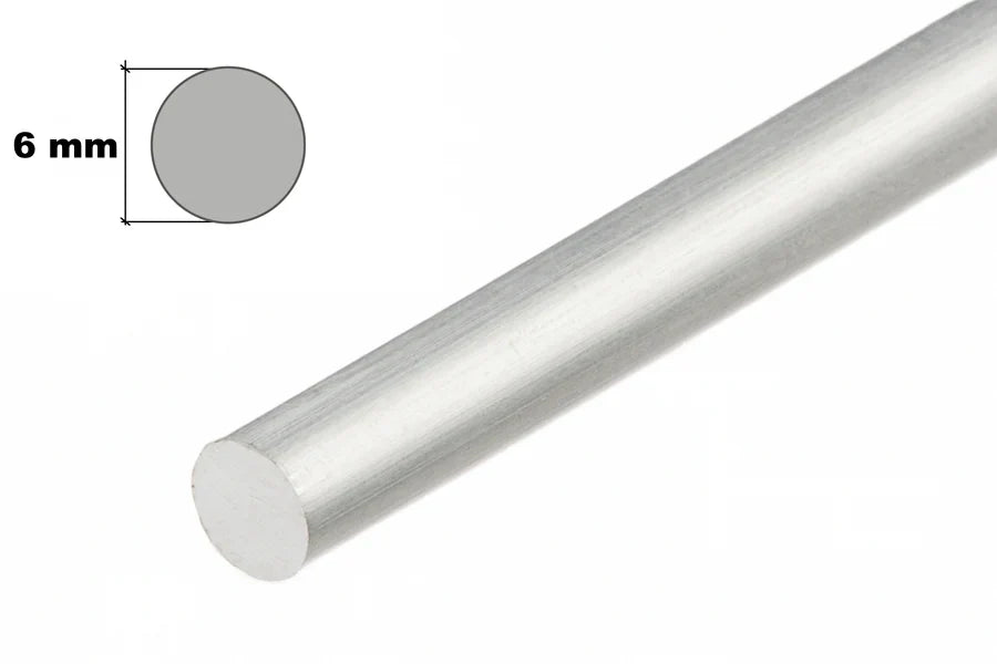 Solid Aluminium Round Bar 1m Length – Mill Finish Metal Rod for Machining & Fabrication