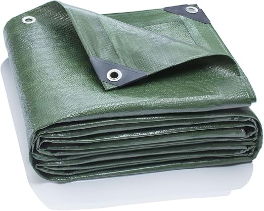 200GSM Green Waterproof Polyethylene Tarpaulin for Outdoor Use