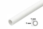 Smooth White PVC Tube, 1m Length — Round Plastic Pipe in 7mm, 10mm or 12mm Outer Diameter
