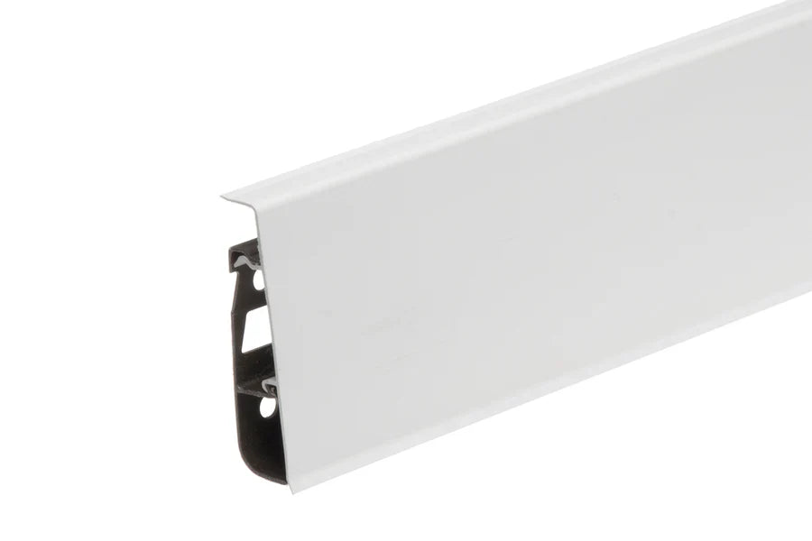 75mm PVC Skirting Board Cable Cover, 2500mm Flexible-Edge Wall Trim in Wood Effect Finishes