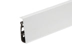 75mm PVC Skirting Board Cable Cover, 2500mm Flexible-Edge Wall Trim in Wood Effect Finishes