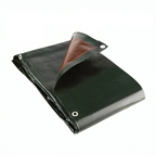 250GSM Green & Brown Heavy-Duty Polyethylene Waterproof Tarpaulin