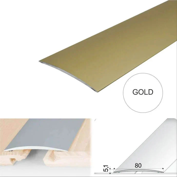 80mm Aluminium Self-Adhesive Floor Threshold Strip for Smooth Transitions