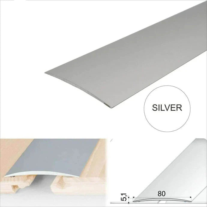 80mm Aluminium Self-Adhesive Floor Threshold Strip for Smooth Transitions