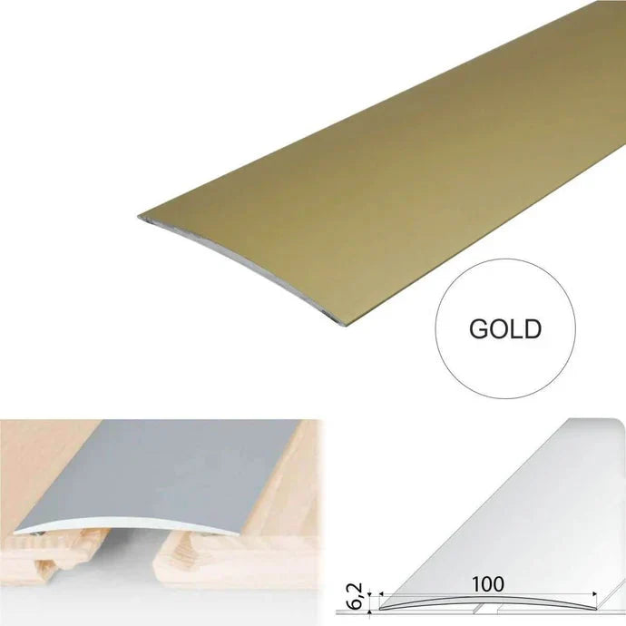 100mm Aluminium Self Adhesive Floor Threshold Strip for Level Transitions