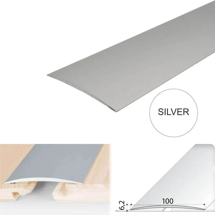 100mm Aluminium Self Adhesive Floor Threshold Strip for Level Transitions