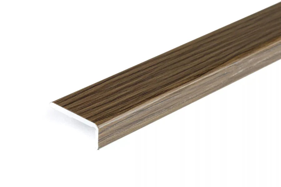 Self Adhesive Floor Trim 25mm x 10mm Edge Strip (1m or 2m) – Wood Effect & Anodised Aluminium