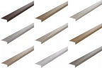 Self Adhesive Floor Trim 25mm x 10mm Edge Strip (1m or 2m) – Wood Effect & Anodised Aluminium