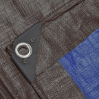 185GSM Brown & Blue Waterproof Polyethylene Tarpaulin