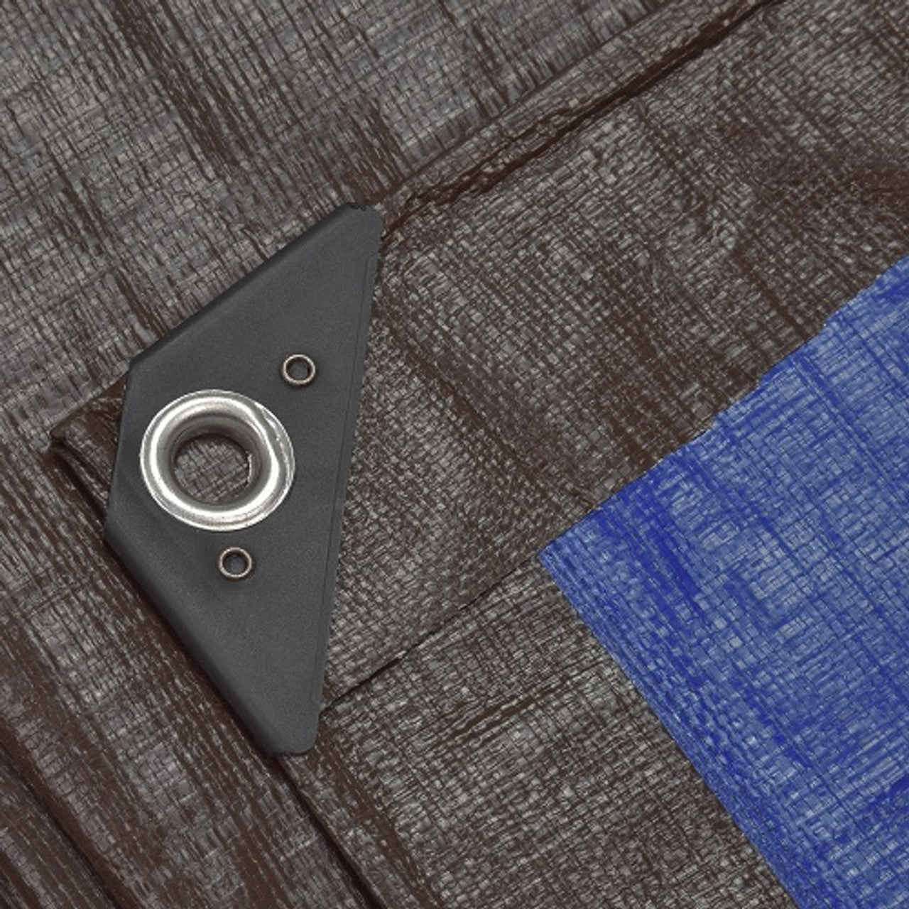 185GSM Brown & Blue Waterproof Polyethylene Tarpaulin