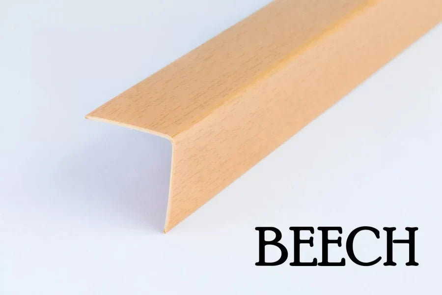 Wood-Look PVC Corner Trim for 90° Edges – 2.5m Length