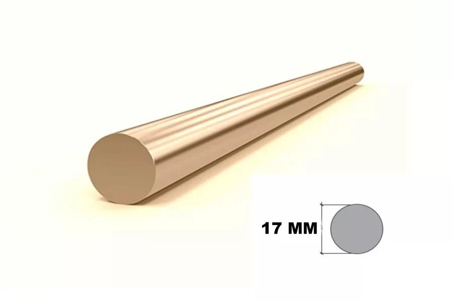 Solid Brass Bar 1m Length – Round Metal Rod for Machining & Turning