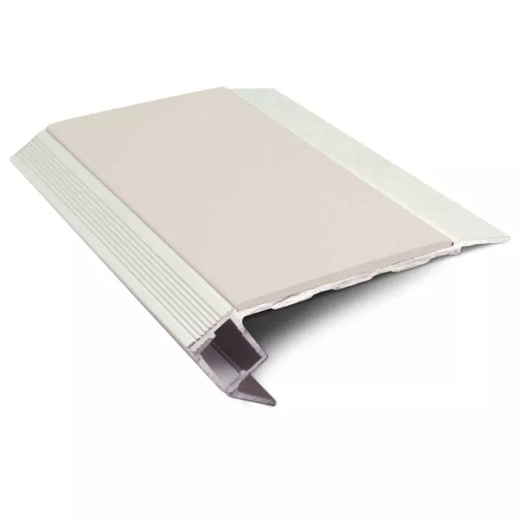 Light-Down Aluminium LED Stair Nosing 76.5 × 26mm with Non-Slip PVC Insert