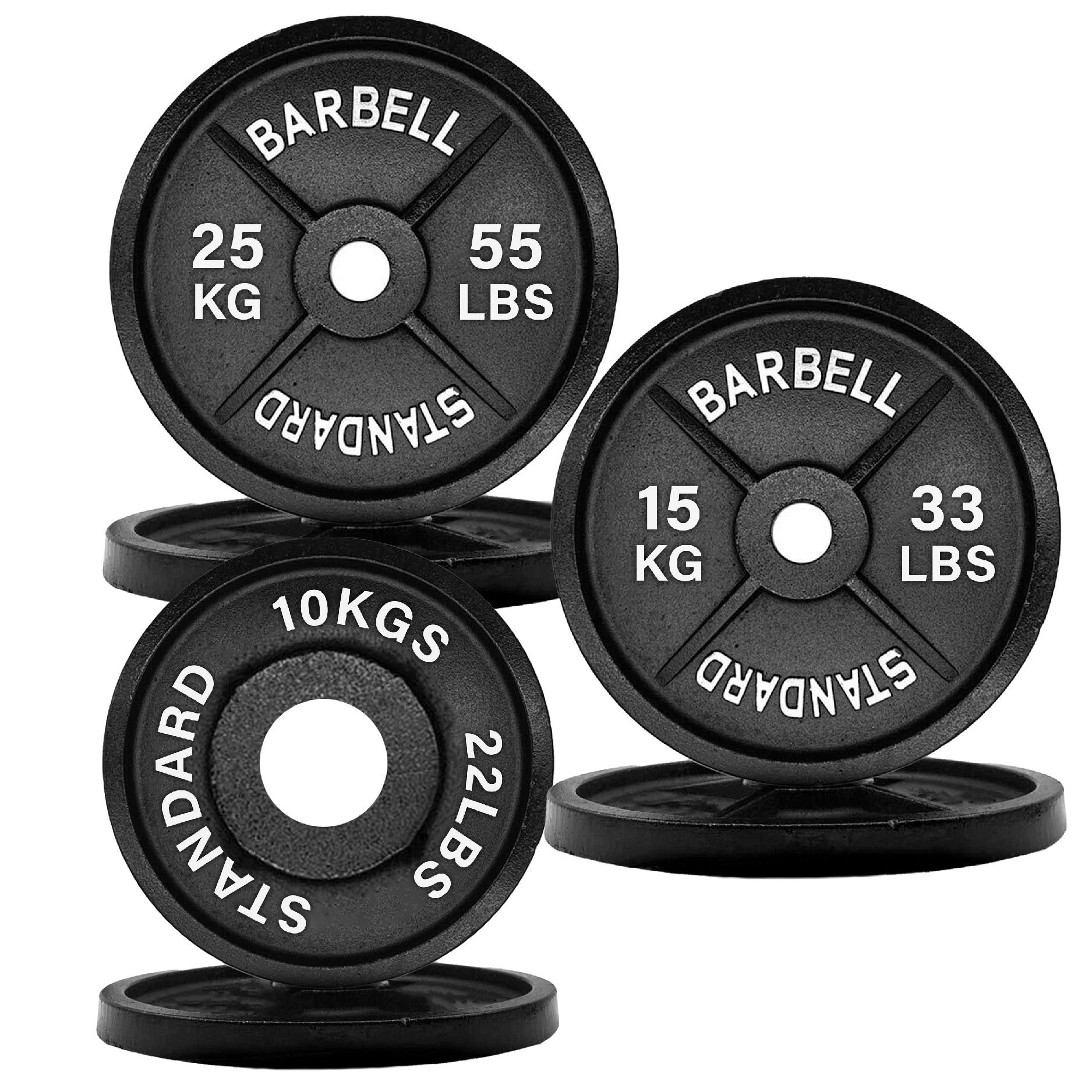 Cast Iron Olympic Weight Plates - 2″ Hole | Strength & Power Training