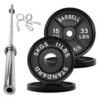 Cast Iron Olympic Weight Plates - 2″ Hole | Strength & Power Training