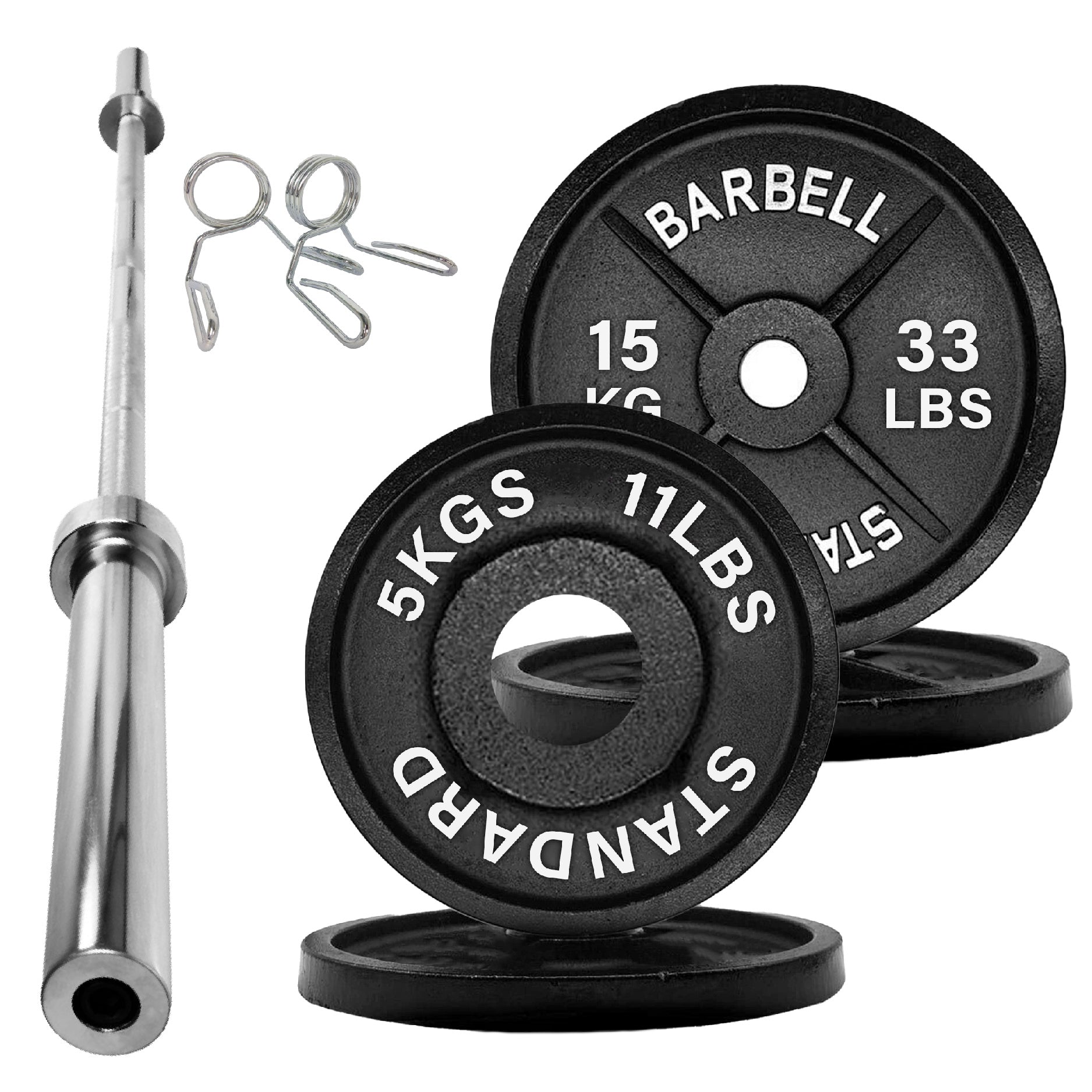 Cast Iron Olympic Weight Plates - 2″ Hole | Strength & Power Training