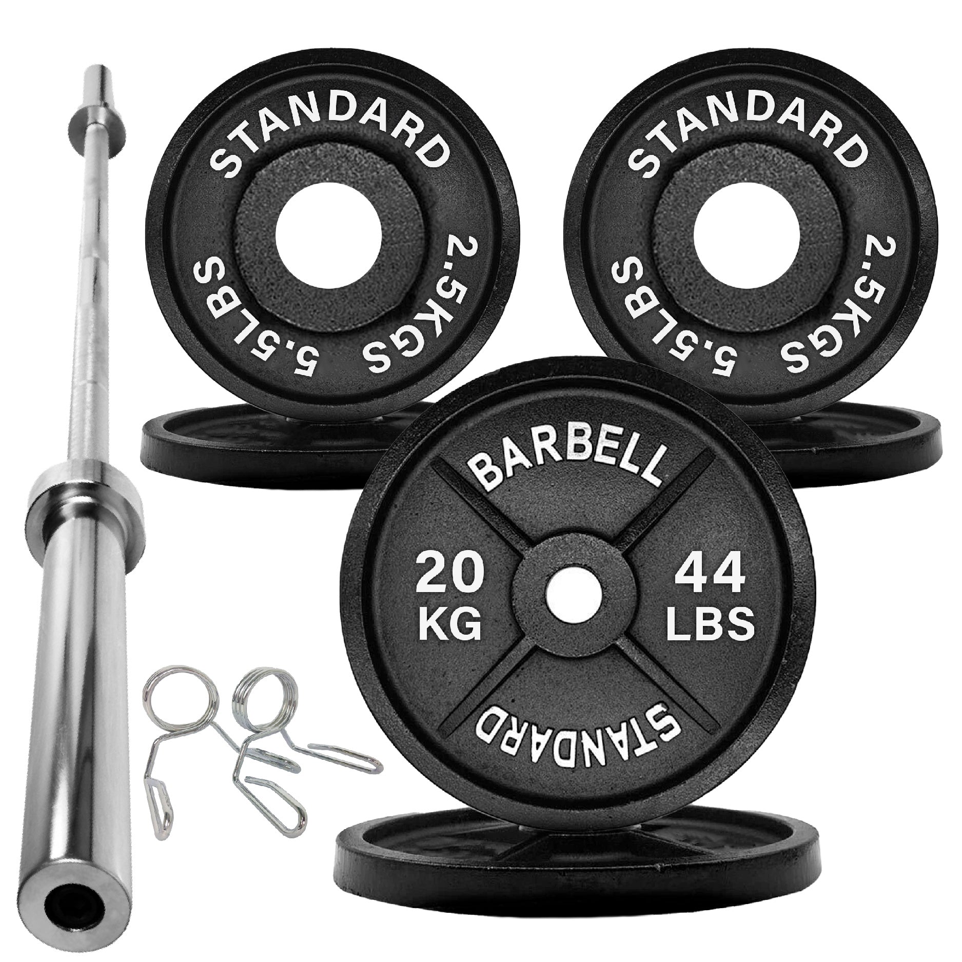 Cast Iron Olympic Weight Plates - 2″ Hole | Strength & Power Training